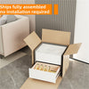 White Grey Chest of Drawers Storage Cabinet Bedside Table Rectangular Nightstand