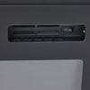 High Gloss Black TV Stand Cabinet Electric Fireplace Unit with 12 LED Backlight
