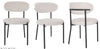 2 Velvet Dining Chairs Velvet Seat Chairs Plush velvet seat and backrest