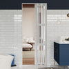 Internal Bi Folding Concertina Accordion Door PVC Sliding Divider Doors Bathroom