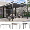 3x3(m) Pergola Gazebo Awning Canopy Garden Sun Shade Shelter Aluminium