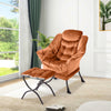 Comfy Lazy Chair with Footstool Relax Lounge Chair Accent Armchair Sofa Chair