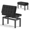 Heavy Duty Adjustable Wooden Piano Bench Double Piano Seat w/Storage