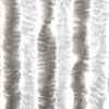 Fly Curtain Grey and White 100x200 Chenille Z9O3