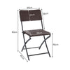 7pcs Garden Bistro Furniture Set Rattan Folding Beer Table Chairs Outdoor Dining