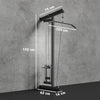 Wall Mounted Lat Pull Down Machine, Crossover Cable Machine for Home Gym
