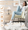 Nursery Rocking Chair Upholstered Rocker Chair Padded Armchair High Backrest NEW