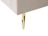 Velvet EU King Size Bed Beige MARVILLE
