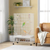 Budgie Cage, Bird Cage w/ Stand, Toys, Accessories, for Canaries, Finches