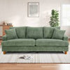 3/4 Seater Corduroy Sofa Jumbo Cord Modern Sofa Couch Seats with 2 Pillows Soft
