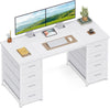 8 Drawer Computer Desk Home Office Work Study PC Laptop Workstation Table 120x48