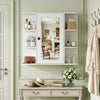 Modern Wall Mounted Medicine Cabinet w/3 Internal Shelves