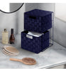 2 Drawer Woven Strap Storage Cabinet for Bedroom, Bathroom - 4 colours