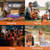 Tent Fan With LED Light Cooling Fan 10000mAh USB Rechargeable Timer for Camping
