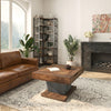 31.5" Square Coffee Table, Modern Wood Center Cocktail Tea Table for Living Room