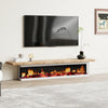 Electric Fireplace Panoramic Media Fire 40-72in Wall Insert LED Fireplace Heater