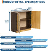 31.5in Sideboard Buffet Cabinet Storage Cupboard with Doors Adjustable Shelves