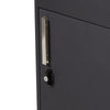 Black Parcel Delivery Box Extra Large Metal Lockable Outdoor Package Drop Box