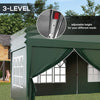 3 x 6m Garden Heavy Duty Gazebo Marquee Party Tent Canopy