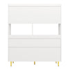 Multi-Purpose Kitchen Storage Cabinet w/ Cupboard Cabinets Drawers Shelves White