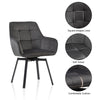 1pc 360° Swivel Dining Chairs Velvet Padded Seat Kitchen Chair Three Color