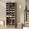 Tribesigns 30-Pair Shoe Cabinet for Entryway Wood Shoe Storage Organizer 10-Tier