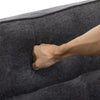 2 Seater Pull Out Sofa Bed Loveseat Recliner with Hidden Table, Cup Holders, USB