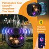 Outdoor Patio Gazebo Pavilion Canopy Double Roof w/LED Light & Bluetooth Speaker