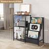 Bikoney Record Player Stand with 3-Tier Vinyl Storage – Turntable Table Holds