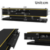 TV Stand Cabinet 180cm w/ LED Lights, 3 Drawers Storage Modern High Gloss Black