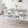 5 Piece Dining Table Set for 4 Peopel Modern Dining Room Table Set for Kitchen