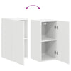 TV Cabinet Set 5 pcs High Gloss White Engineered Wood