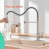 360° Monobloc Kitchen Sink Mixer Tap with Pull Out Hose Spray Single Lever UK