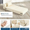 4-in-1 Folding Sofa Bed Convertible Lazy Floor Couch Futon Mattress Single Guest