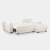Azzuro sofa bed cream storage chaise corner l shape