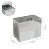 Large 64 Ltr Galvanised Metal Bin Livestock Animal Food Feed Storage Grains Box