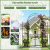 COSTWAY 220 cm Tall Garden Arch with Lockable Gate