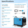 50L/Day Industrial Dehumidifier w/3 Modes & 24H Timer-Blue