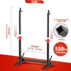 Adjustable Barbell Rack Squat Stand Pair Weight Lifting Bench Press Home Gym UK