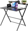Foldable Desk with Monitor Stand,Folding Desk 80 * 51 * 81cm,Table for Office