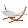 Hammock with Stand, 1 Person Cotton Hammock & Larch Wood Frame,