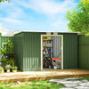 9 x 4FT Metal Garden Storage Shed w/ 2 Door, Light Green