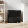 3 x 20L Triple Kitchen Bin Pedal Bin for Recycling and Waste, Black