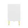 MODERN SIDEBOARD STORAGE CABINET WITH ADJUSTABLE SHELVES FOR LIVING ROOM WHITE