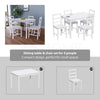 Solid Wooden Dining Table and 2 4 Chairs Set Home Kitchen Furniture