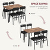 Dining Table Set with 2/4 Chairs, Modern Design for Kitchen, Home, Patio, Garden