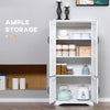 Accent Floor Storage Cabinet Kitchen Cupboard with 2 Large Doors