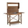 Wooden Garden Workstation with Bottom Storage Shelf