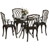 Vintage Dining Set Cast Aluminium Furniture Outdoor Garden Patio 4 Chairs Table