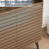 Storage Cabinet with Metal Leg Sideboard Buffet for Living Room Entryway Hallway